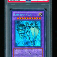 2008 Yu-Gi-Oh! Phantom Darkness PTDN-EN044 Rainbow Neos Ghost Rare PSA 8