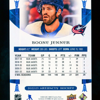 2022-23 NHL Upper Deck Artifacts base Boone Jenner Parallel /599
