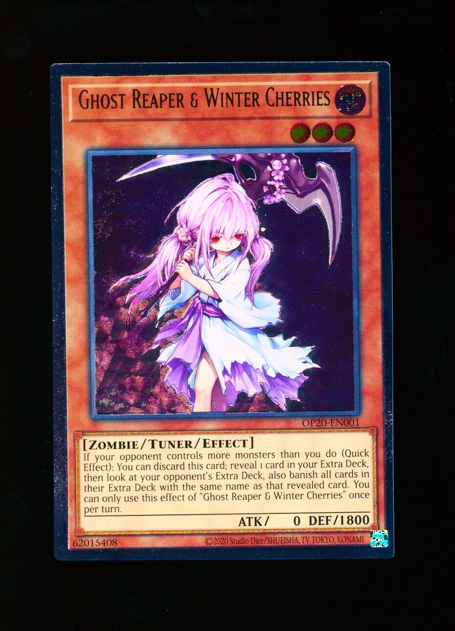 Yu-Gi-Oh! OTS OP20-EN001 Ghost Reaper & Winter Cherries Ultimate Rare NM