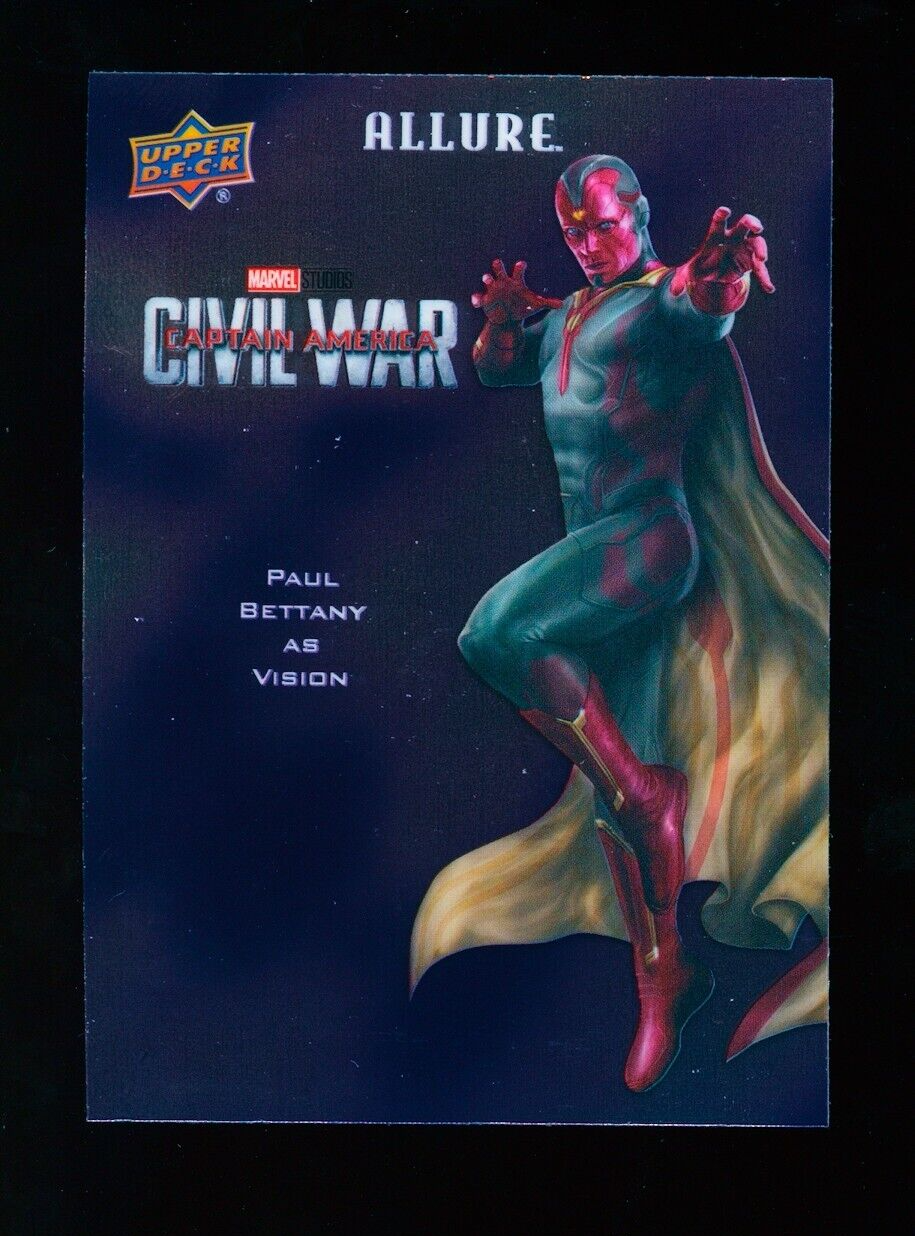 2022 Upper Deck Marvel Allure Character Posters CP-13 Paul Bettany as Vision