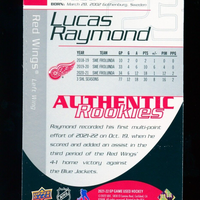 2021-22 Upper Deck SP Game Used Hockey Authentic Rookies Lucas Raymond /999