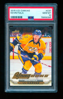 2015-16 Upper Deck Series 1 C97 Kevin Fiala Young Guns Canvas Rookie PSA 10
