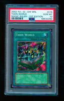 2002 Yu-Gi-Oh! Magic Ruler MRL-076 Toon World 1st Edition PSA 10 GEM MINT
