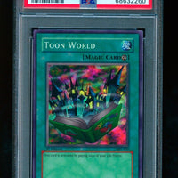 2002 Yu-Gi-Oh! Magic Ruler MRL-076 Toon World 1st Edition PSA 10 GEM MINT