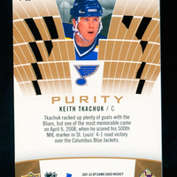 2021-22 Upper Deck SP Game Used Hockey Purity Gold P-52 Keith Tkachuk /150