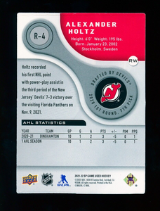 2021-22 Upper Deck SP Game Used Authentic Rookie Alexander Holtz /999