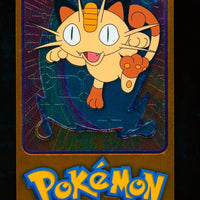 1999 Topps Chrome Pokemon 5 of 5 Meowth Jumbo Card LP