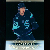 2022-23 Upper Deck NHL Artifacts 2021-22 Clear Cut Rookie Kole Lind
